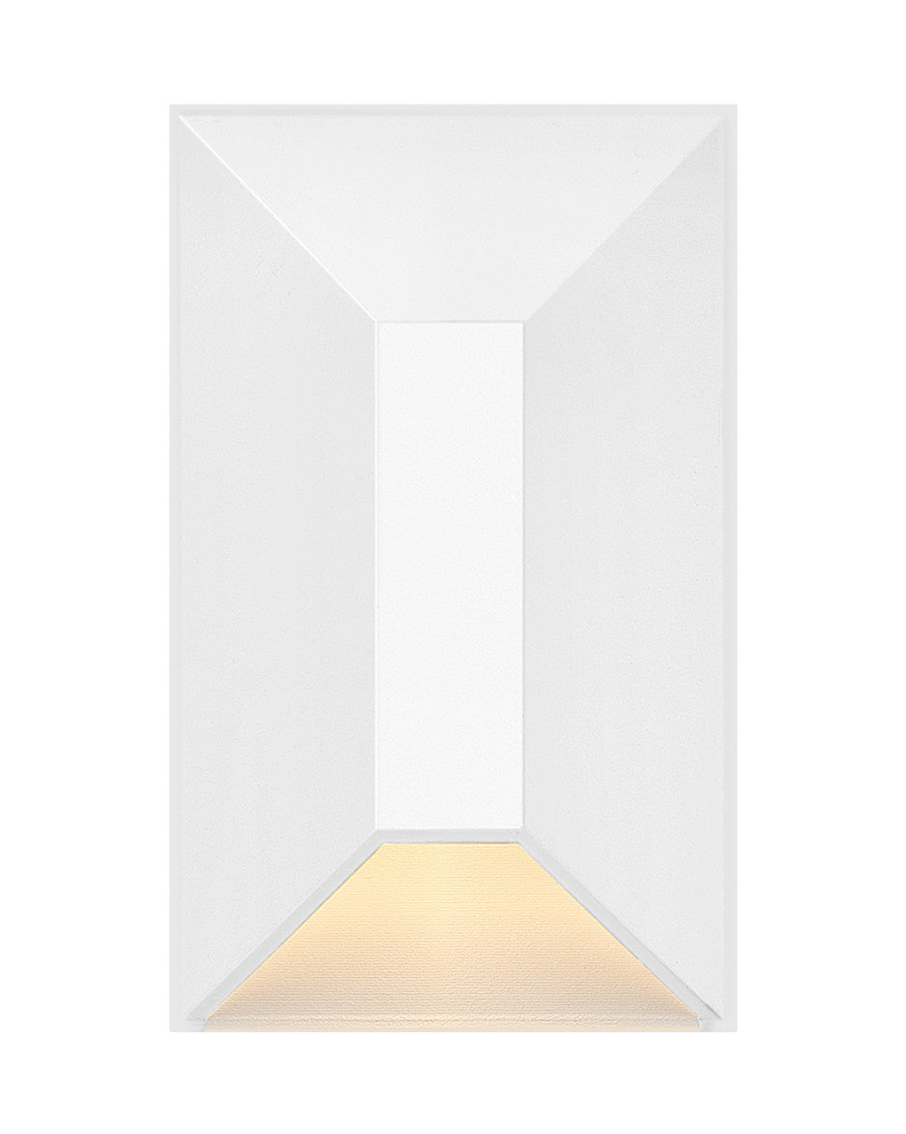 Hinkley Lighting Nuvi Deck Sconce Nuvi Small Rectangular Deck Sconce in Matte White 15223MW