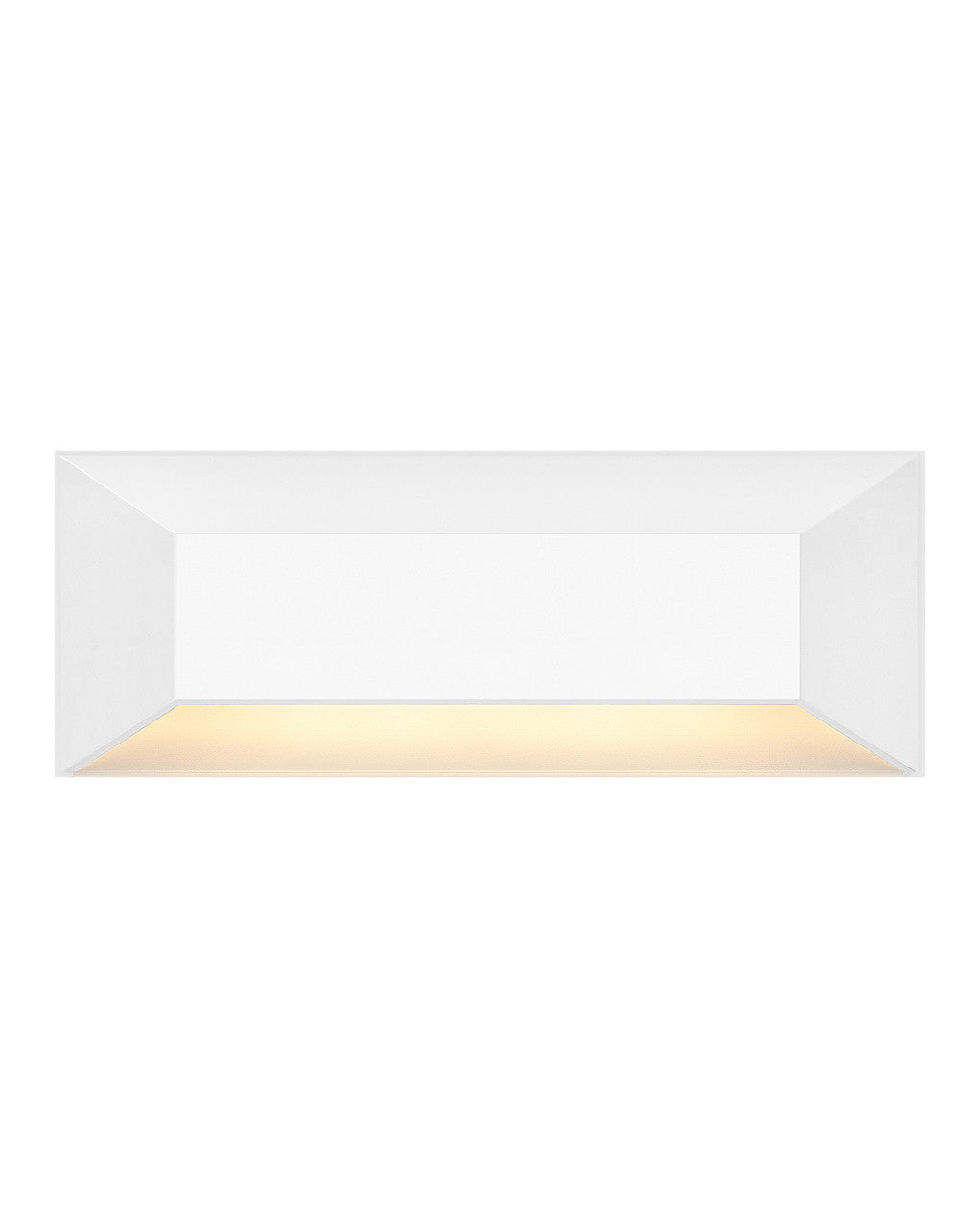 Hinkley Lighting Nuvi Deck Sconce Nuvi Large Rectangular Deck Sconce in Matte White 15228MW