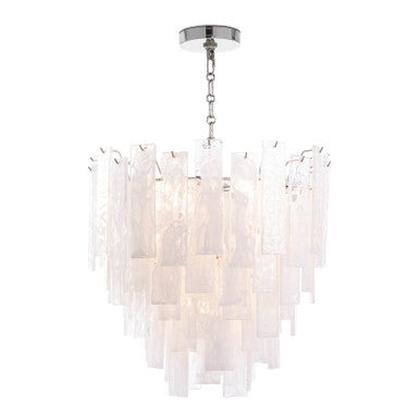 Regina Andrew Glacier Chandelier Small with Polished Nickel 16-1291PN