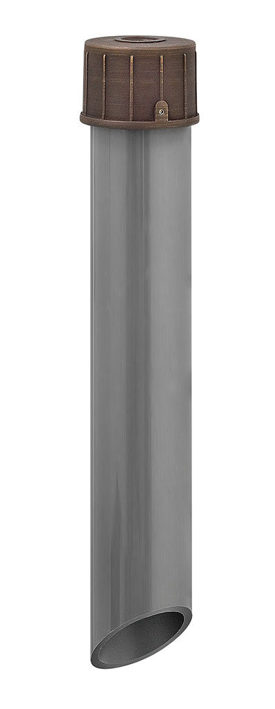 Hinkley Lighting Landscape Hardy Island Ground Spike Heavy Duty Power Post for 120v wiring Matte Bronze 16814MZ