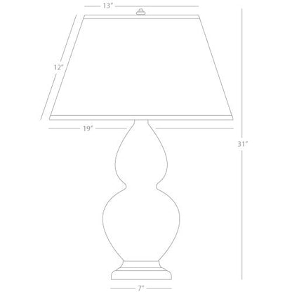 Robert Abbey  Double Gourd Table Lamp 1741F