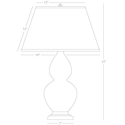 Robert Abbey  Double Gourd Table Lamp 1741F