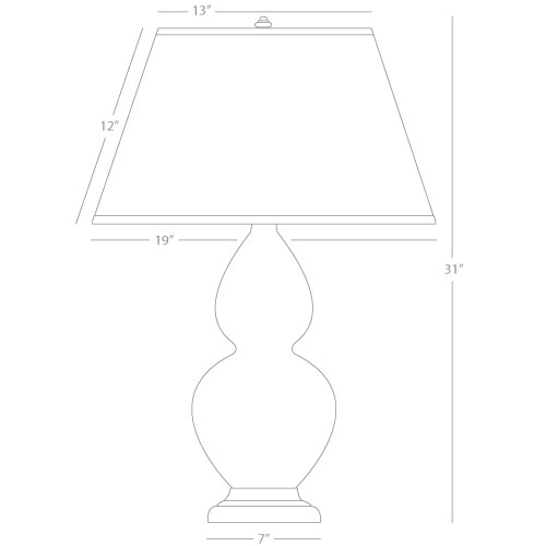 Robert Abbey  Double Gourd Table Lamp 1741S