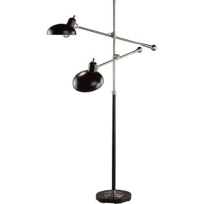 Robert Abbey  Bruno Floor Lamp in Lead Bronze Finish with Ebonized Nickel Accents 1848