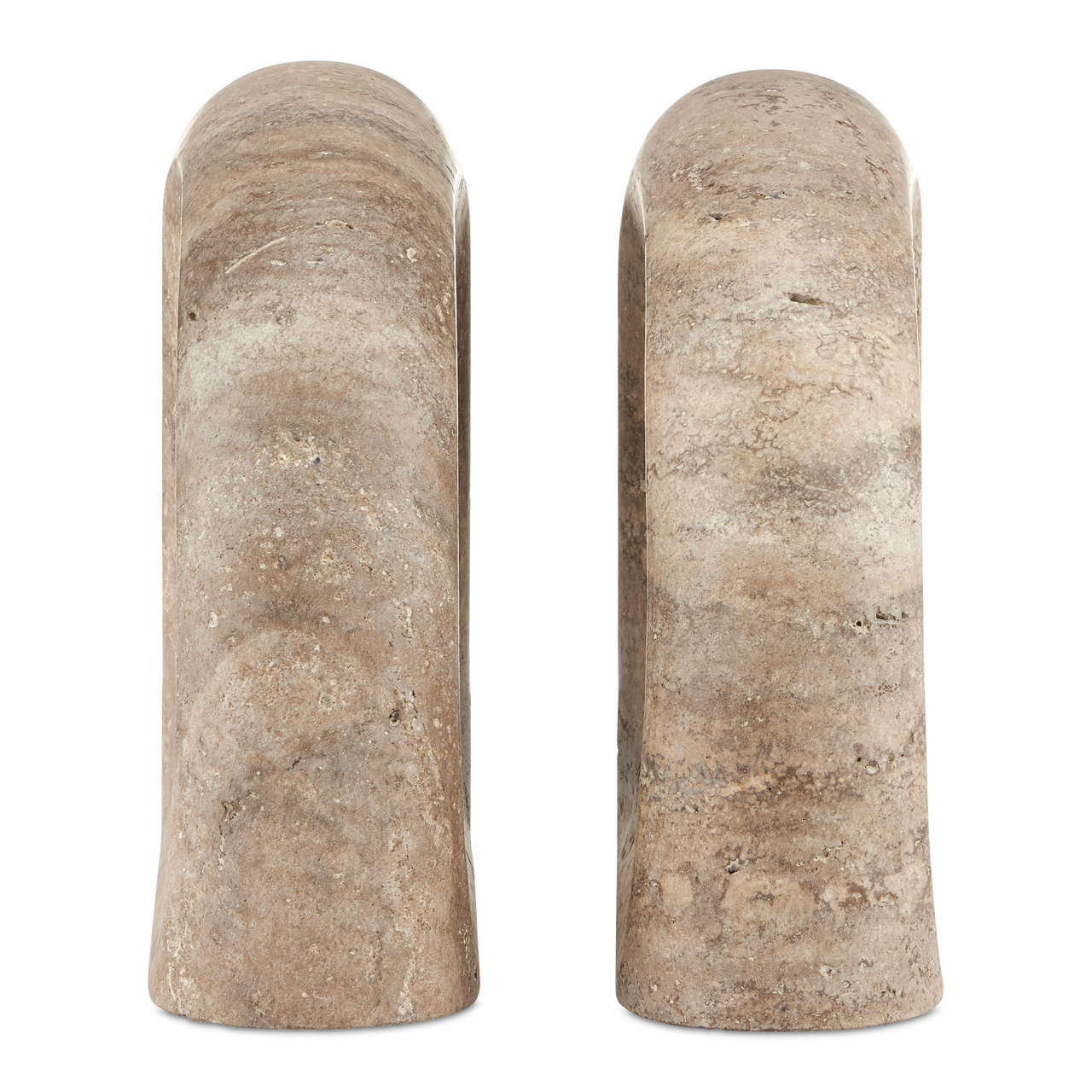 Currey & Co. Russo Travertine Object Set of 2 1200-0816