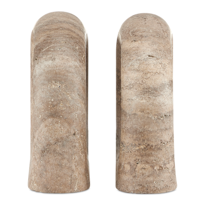 Currey & Co. Russo Travertine Object Set of 2 1200-0816