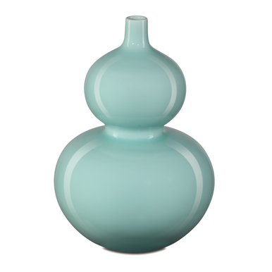 Currey & Co. Celadon Double Gourd Green Vase 1200-0669