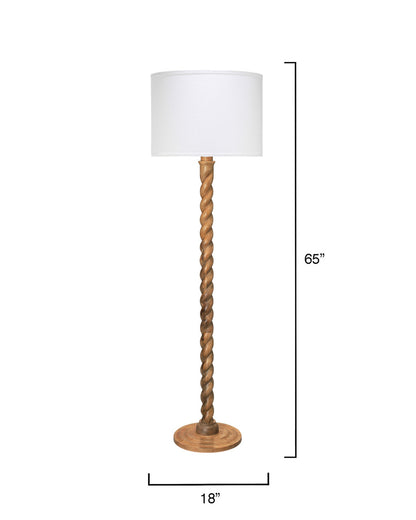 Jamie Young Barley Twist Floor Lamp 1BARL-FLNA