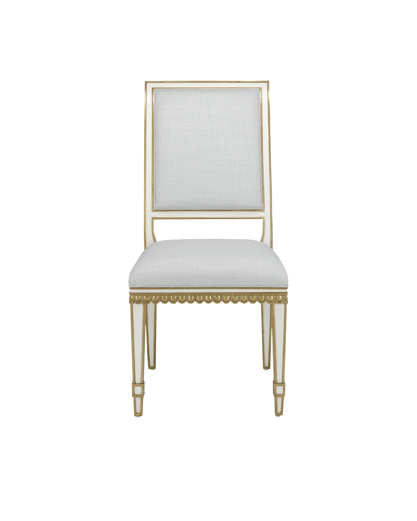 Currey & Co. Ines Mist Ivory Chair 7000-0152