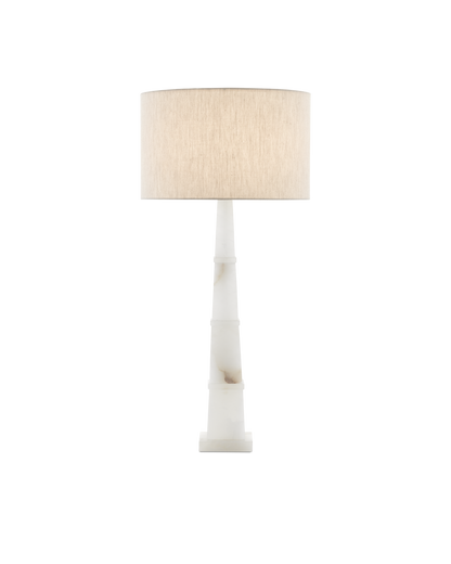 Currey & Co. Alabastro White Table Lamp 6000-0595