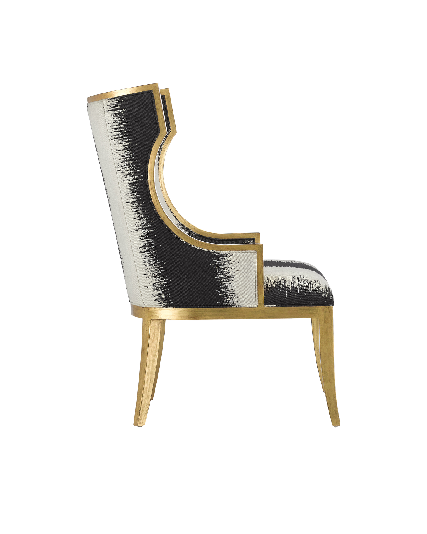 Currey & Co. Garson Gold Armchair, Otunga Kona 7000-0842