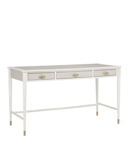 Currey & Co. Aster White Desk 3000-0190