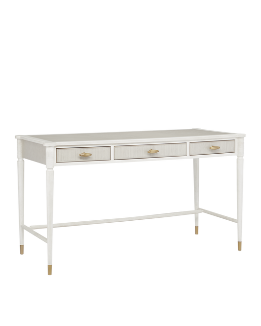 Currey & Co. Aster White Desk 3000-0190