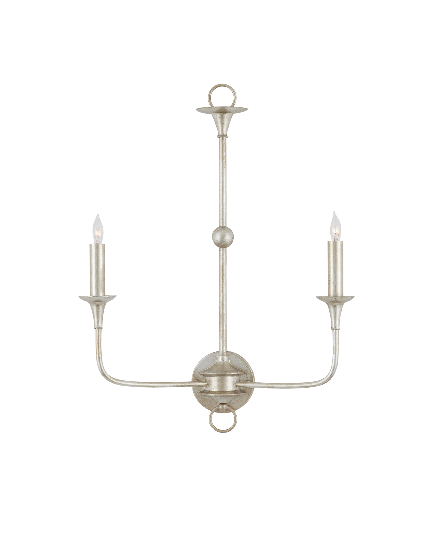 Currey & Co. Nottaway Champagne Double-Light Wall Sconce 5000-0218