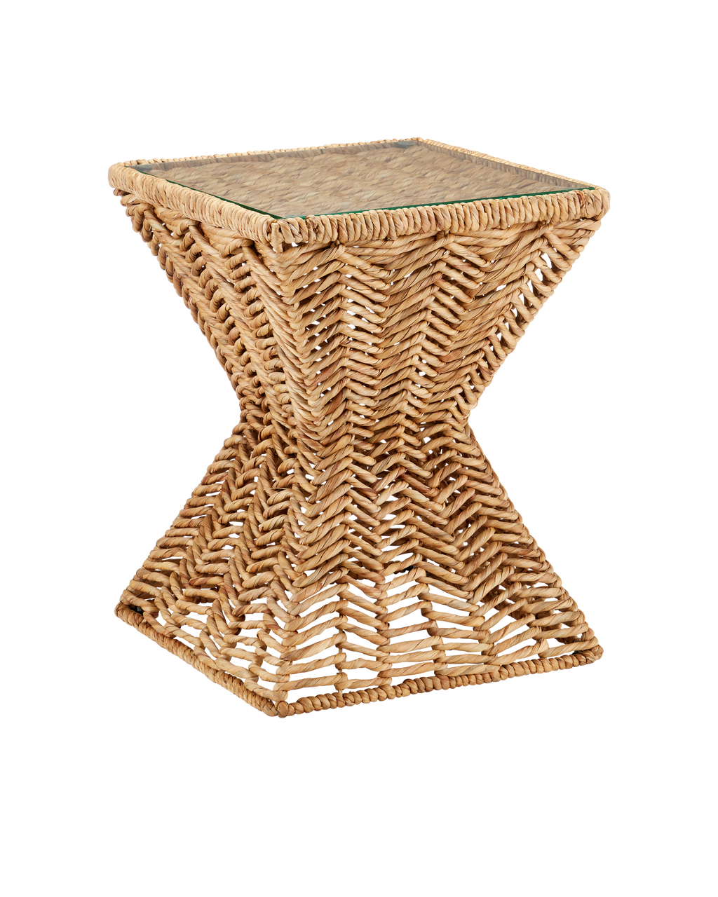 Currey & Co Hadi Accent Table in Natural/Clear 3000-0287