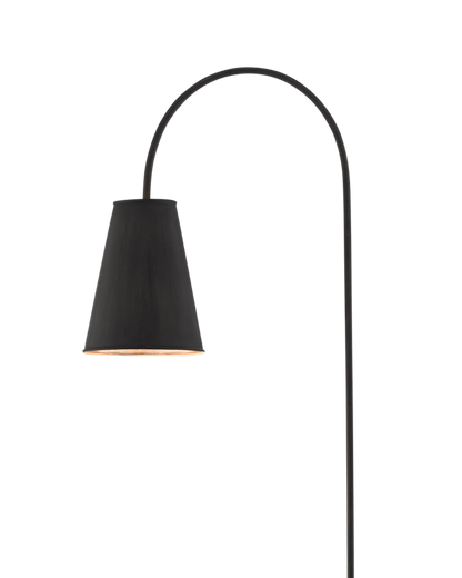 Currey & Co. Lotz Black Floor Lamp 8000-0070