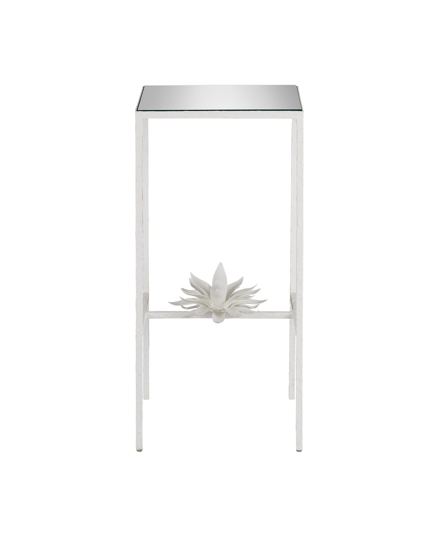 Currey & Co. Sisalana White Accent Table 4000-0166