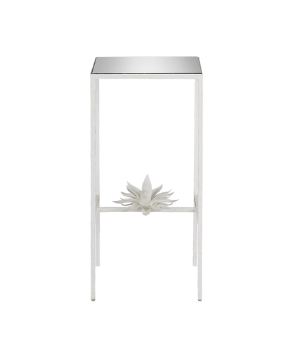 Currey & Co. Sisalana White Accent Table 4000-0166