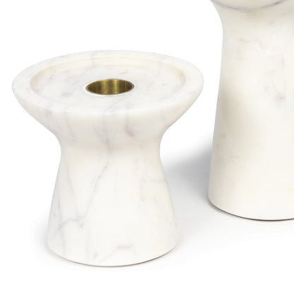 Regina Andrew Klein Marble Candle Holder Set 20-1455WT