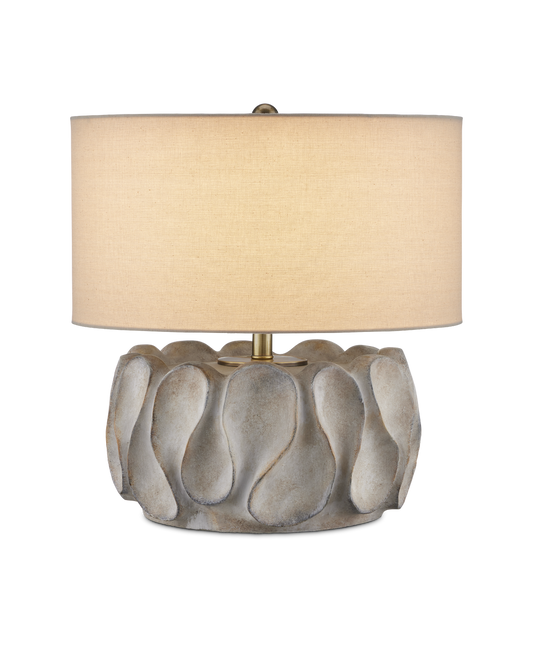 Currey & Co Weststrand Table Lamp in Gray/Dark Gray/Brown/Light Antique Brass 6000-0928