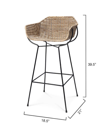 Jamie Young Nusa Bar Stool 20NUSA-BSNA