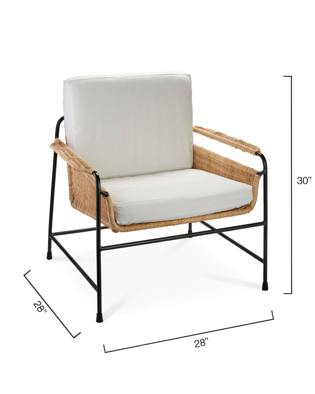 Jamie Young Palermo Lounge Chair 20PALE-CHNA