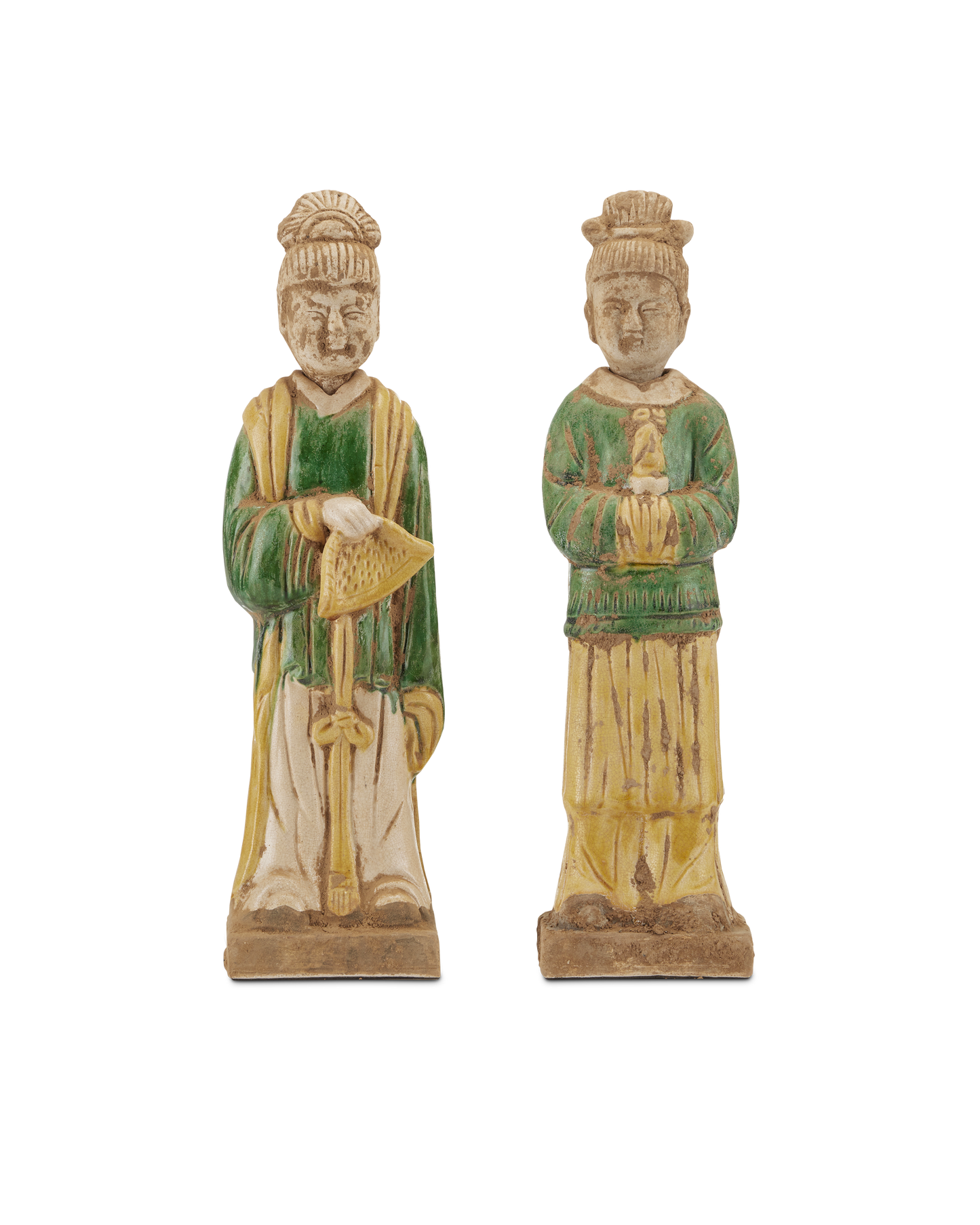 Currey & Co. Tang Dynasty Palace Servants Set of 2 1200-0597