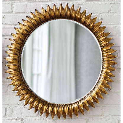 Regina Andrew Sunflower Mirror Small in Antique Gold 21-1006