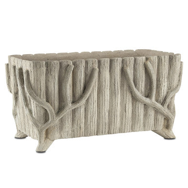 Currey & Co. Faux Bois Rectangular Planter 2200-0022