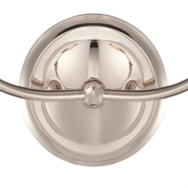 SPECIAL BUY: Crystorama Libby Langdon for Crystorama Sylvan 2 Light Polished Nickel Sconce 2242-PN