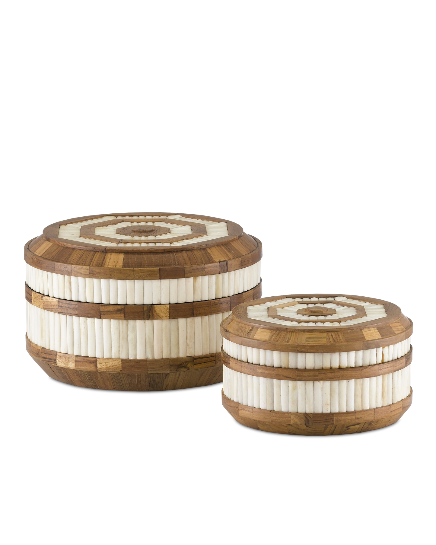 Currey & Co. Banjhara Round Box Set of 2 1200-0286