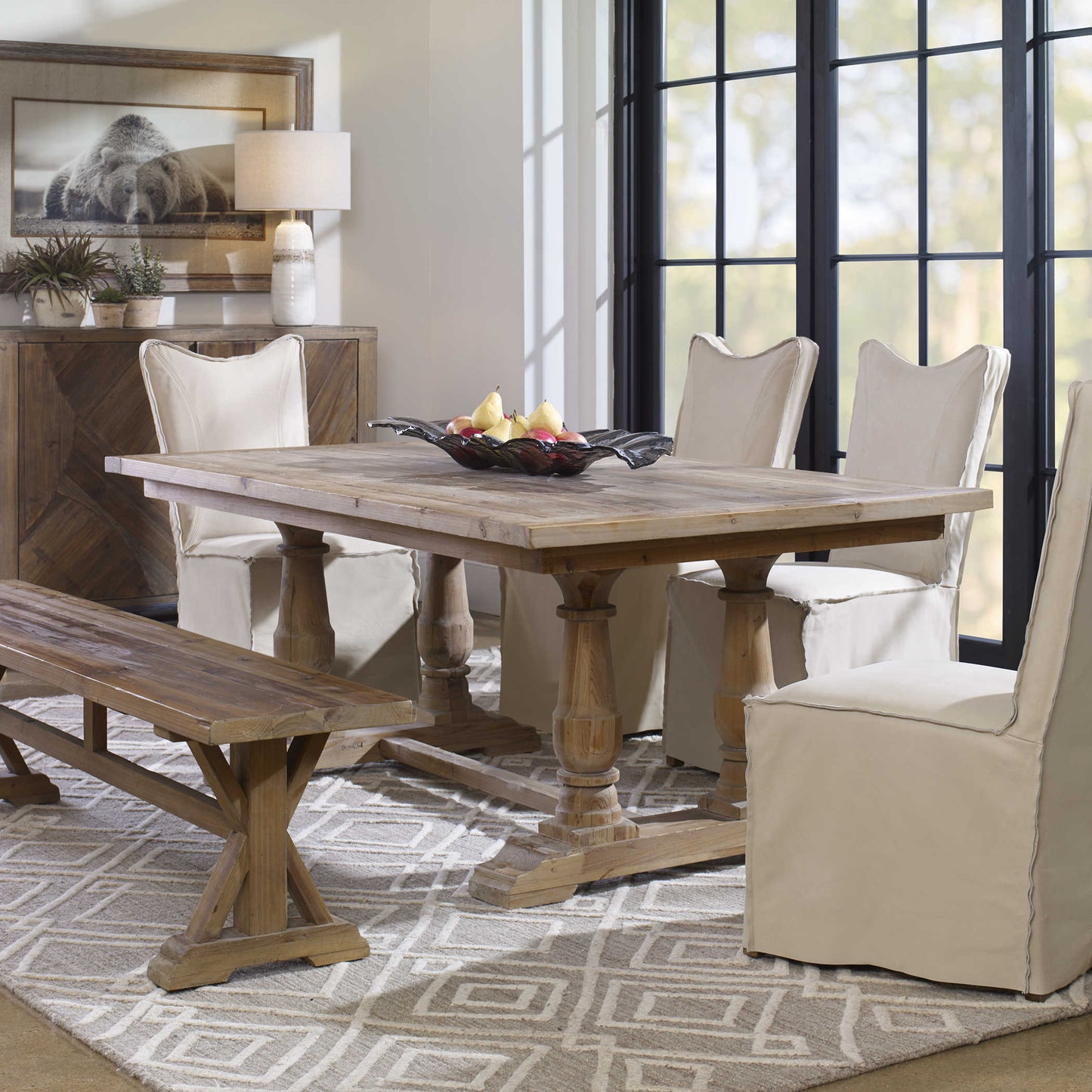 Uttermost  Stratford Salvaged Wood Dining Table 24557