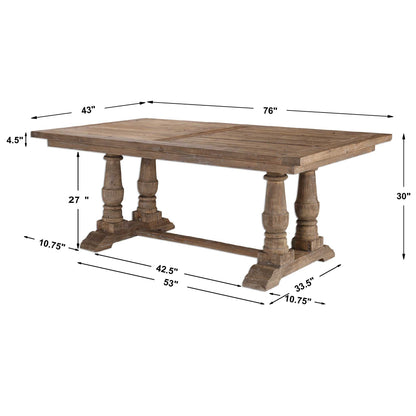 Uttermost  Stratford Salvaged Wood Dining Table 24557