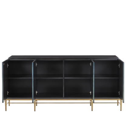 Currey & Co. Kallista Blue Credenza 3000-0247