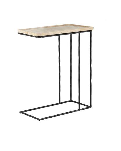 Currey & Co. Boyles Travertine C Table 4000-0139