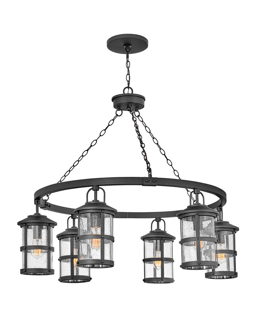 Hinkley Lighting Lakehouse Medium Single Tier Black 2689BK