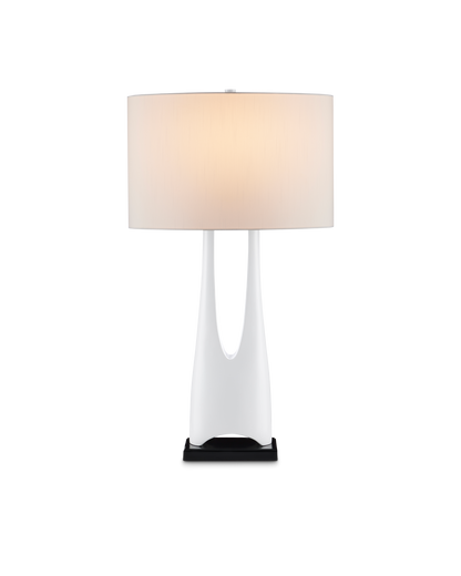 Currey & Co. La Porta White Table Lamp 6000-0853