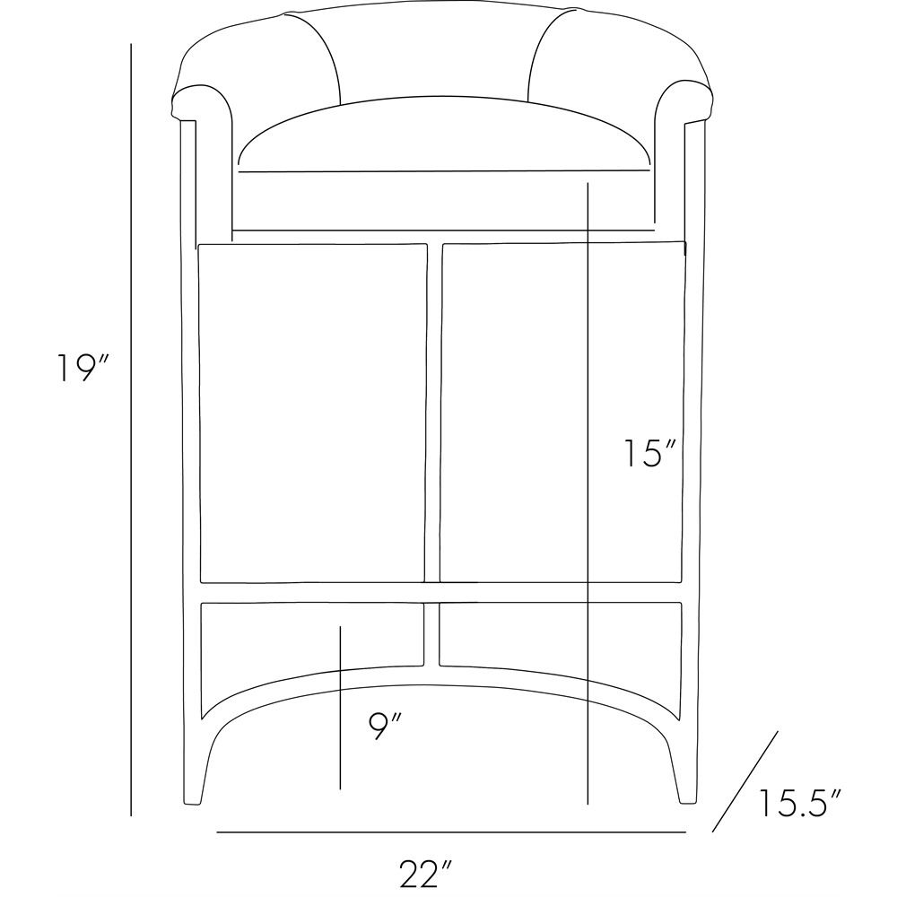 Arteriors Home Calvin Bar Stool 2820