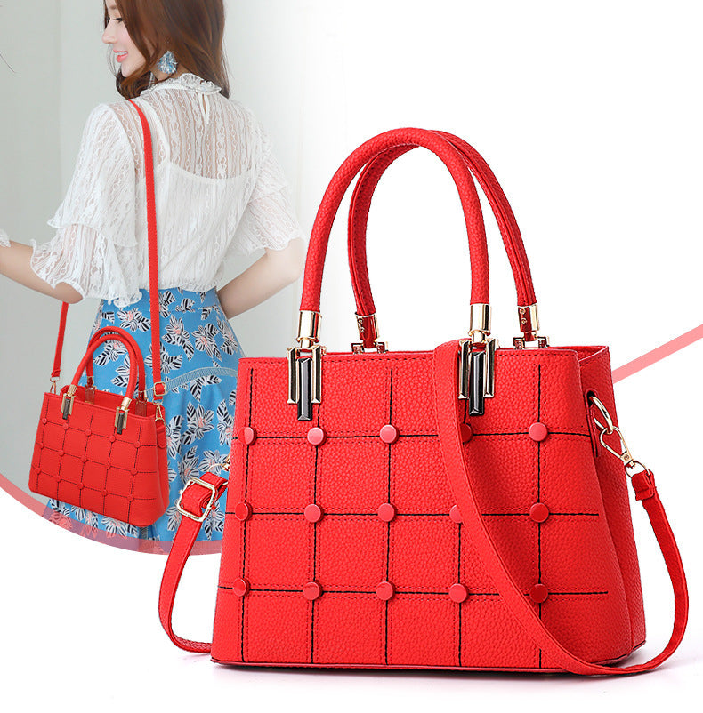 Dahlia Designer Rivet Handbag in 8 Colors