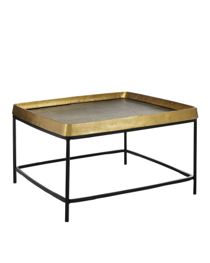 Currey & Co. Tanay Brass Cocktail Table 4000-0151