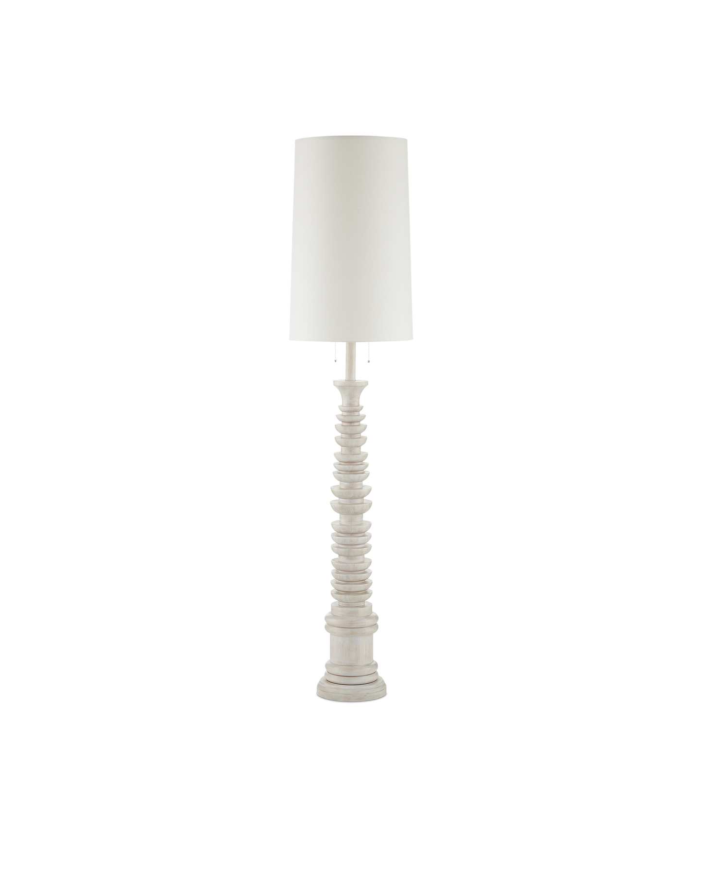 Currey & Co. Malayan White Floor Lamp 8000-0112