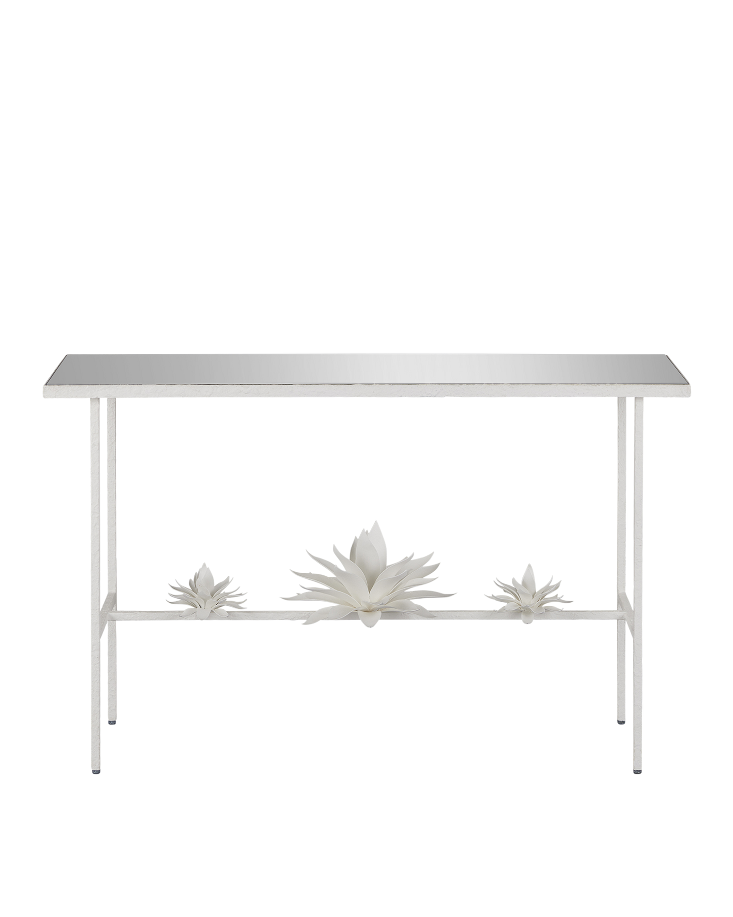 Currey & Co. Sisalana White Console Table 4000-0167