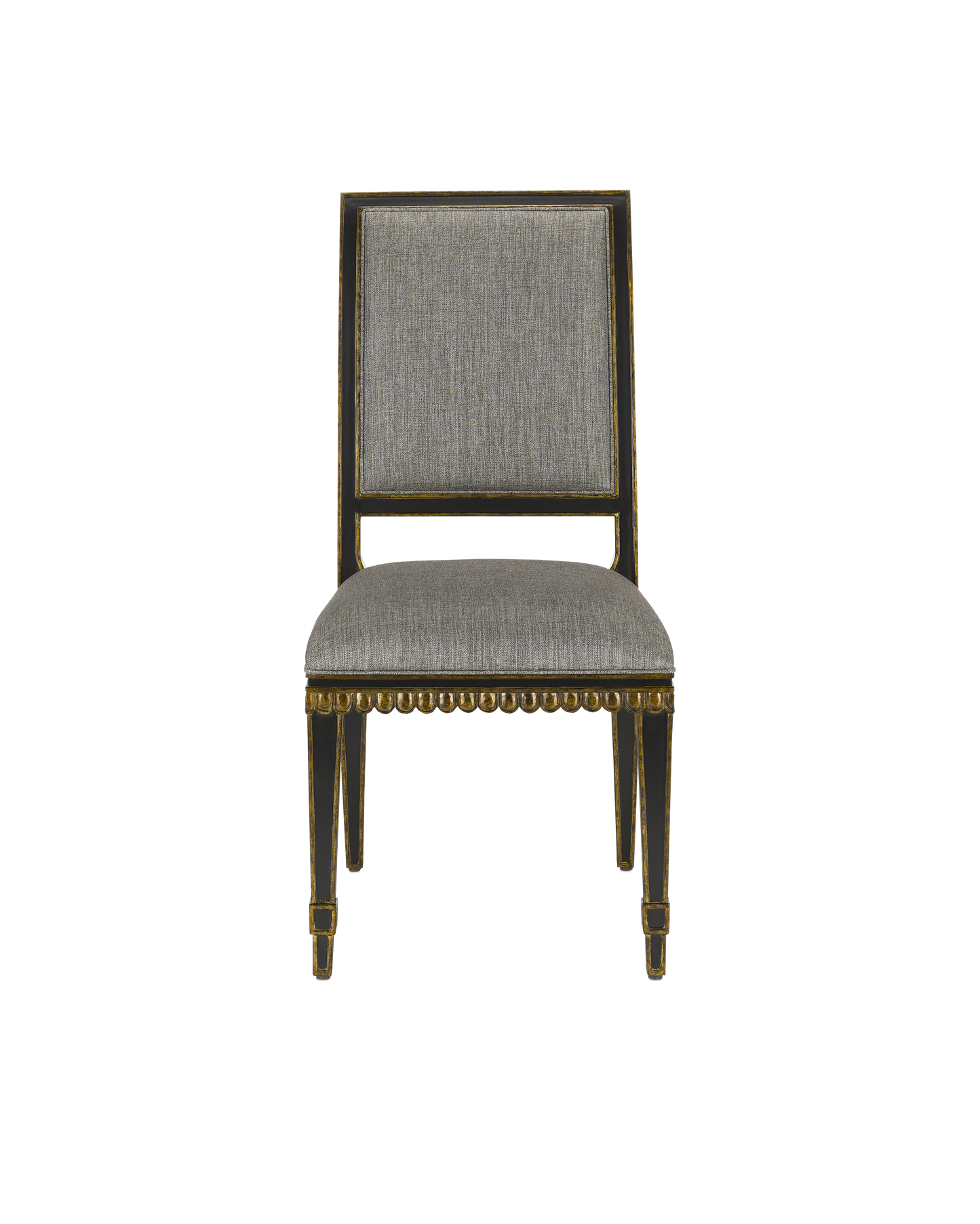 Currey & Co. Ines Black Chair, Appeal Peppercorn 7000-0163