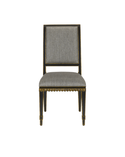 Currey & Co. Ines Black Chair, Appeal Peppercorn 7000-0163