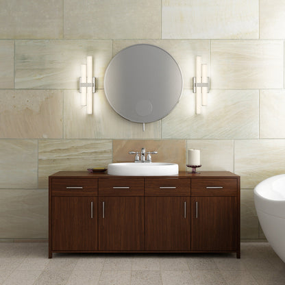 Z-Lite Zane 2 Light Vanity in Brushed Nickel 1008-18W-BN-LED