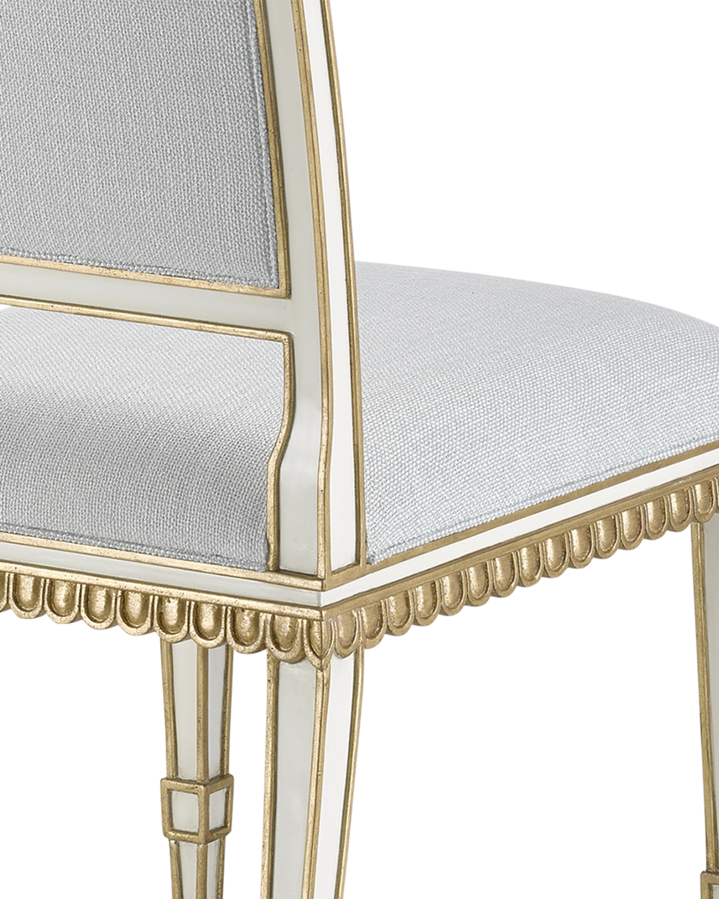 Currey & Co. Ines Mist Ivory Chair 7000-0152