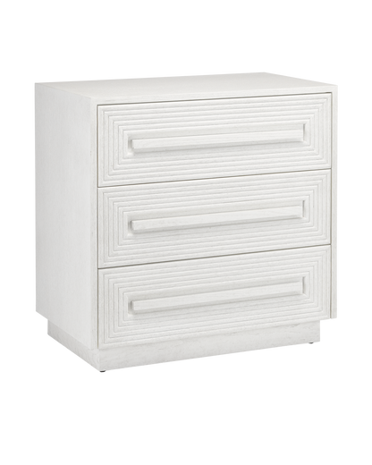 Currey & Co. Morombe White Chest 3000-0150