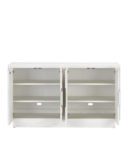 Currey & Co. Morombe White Cabinet 3000-0151