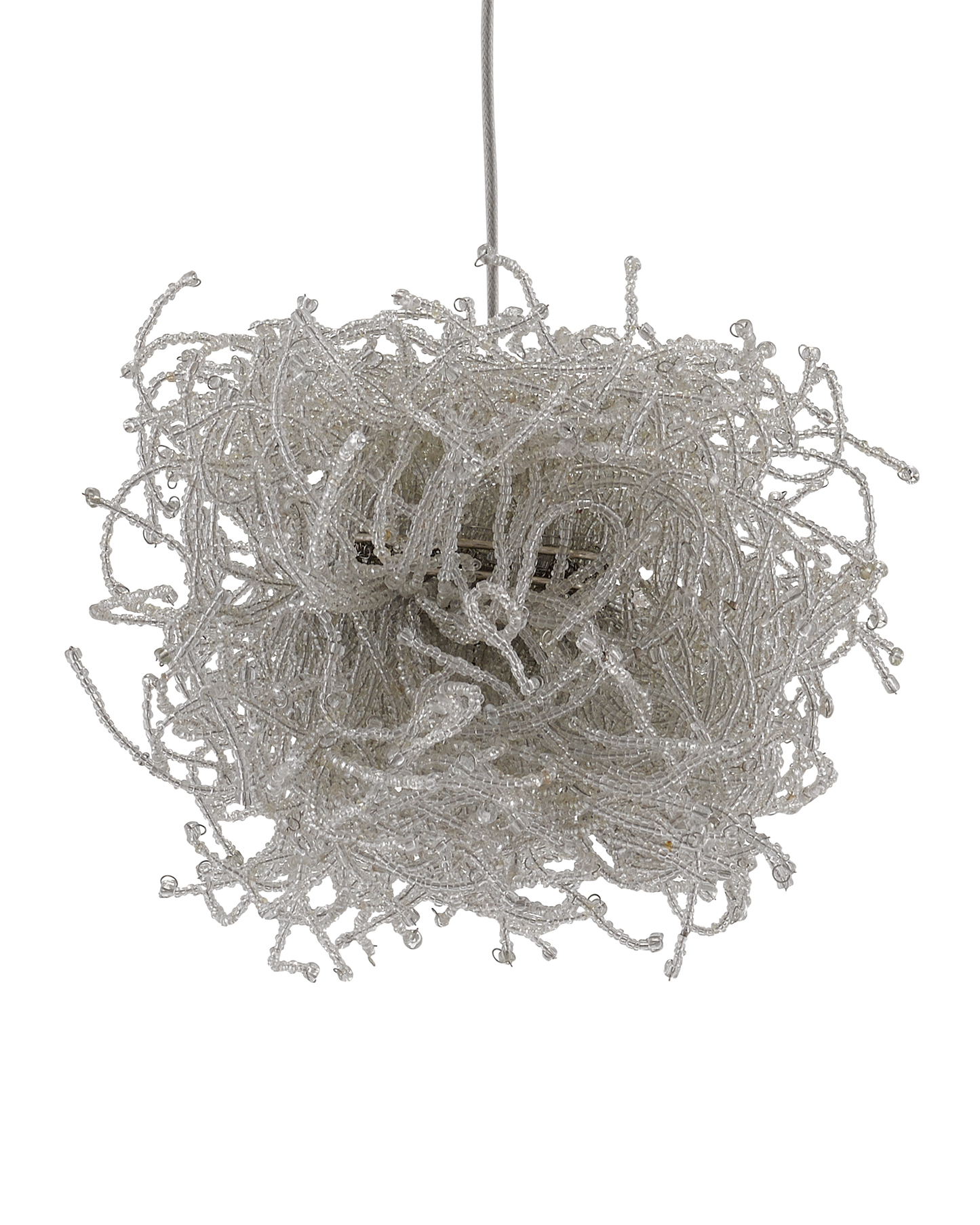 Currey & Co. Birds Nest 7-Light Linear Multi-Drop Pendant 9000-1058