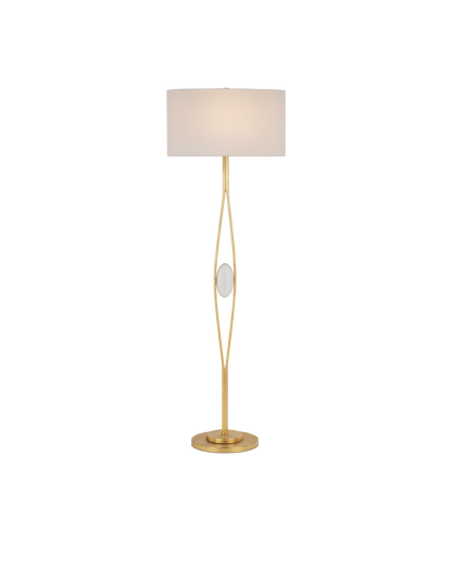 Currey & Co. Marlene Gold Floor Lamp 8000-0121